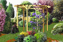 Garden design:This view show the section way of this garden. Garden design:Center of the garden