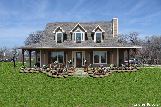 Garden design:front yard - Winter