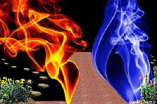 Garden design:Fire and Ice