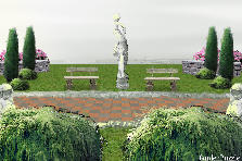 Garden design:I focused on the symetrical balance of the scenery. Garden design:Andrew Sun - Balance