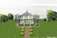 Garden design:It is focalization because it makes you focus on the center gazebo Garden design:Kyle F.-Focalization
