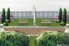 Garden design:I focused on the symetrical balance of the scenery. Garden design:Andrew Sun - Balance