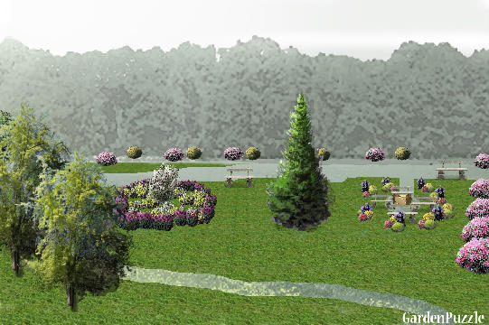 Garden design:Pollinator Garden - Spring
