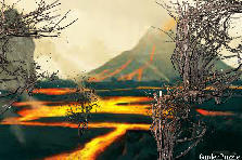 Garden design:Volcano