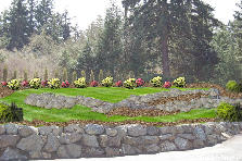 Garden design: Garden design:upper rockwall