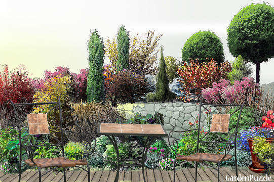 Garden design:Place four two - Autumn