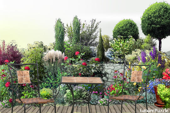 Garden design:Place four two - Summer