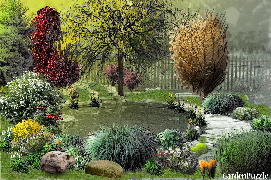Garden design:garden - Spring