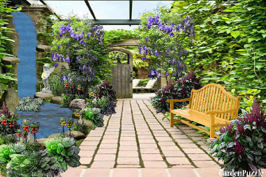 Garden design:Splash of water - Spring