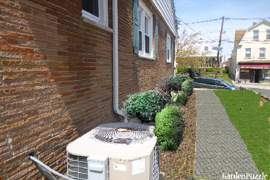 Garden design:side yard - Winter