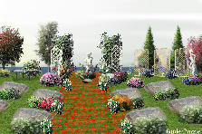 Garden design:My inspiration is love song. I decide to make this garden for wedding. Garden design:The Beautiful Day