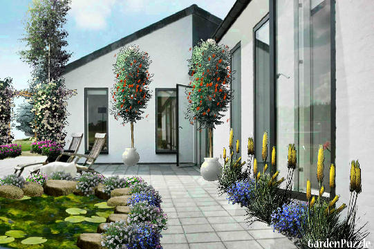 Garden design:MY VERSION 2 (MORNING BREAK) - Summer