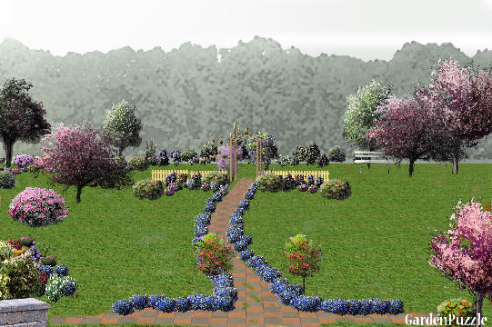 Garden design:aberdour/alternative/2 - Spring