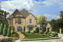 Estate w/ evergreen plantings - Autumn