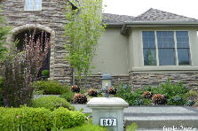 Garden design:front of house