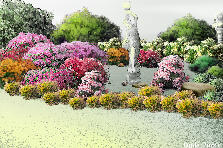 Garden design:way to the mansion Garden design:countryside garden