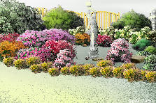Garden design:way to the mansion Garden design:countryside garden