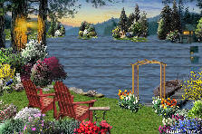 Garden design:A nice quite ride on a smal boat to the other side of the lake to sit and relax and enjoy the view :)) Garden design:Across the lake