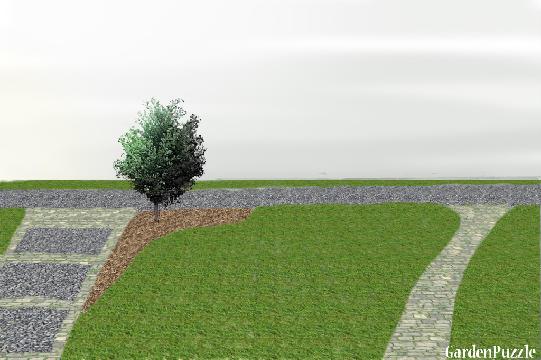 Garden design:Front Yard - Winter