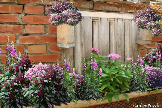 Garden design:window sill (my version) - Spring