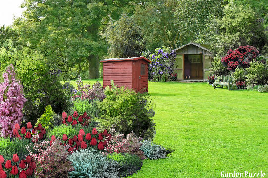 Garden design:tulip garden - Spring