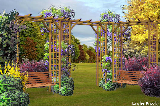 Garden design:park (my version) - Spring