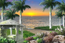 Garden design: Garden design:sunset - my version