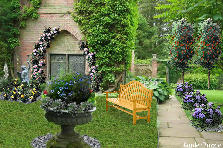 Garden design:Gothic Window