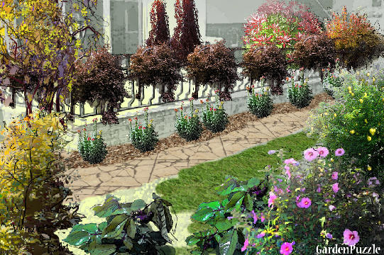 Garden design:charleston in summer - Autumn