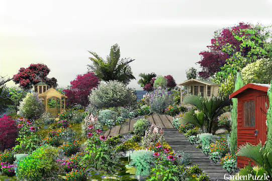 Garden design:breathing space - Summer