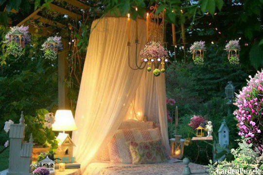 Outdoor Garden Bedroom - GardenPuzzle - online garden planning tool