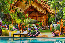 Garden design:Tropical Cabin Get A Way