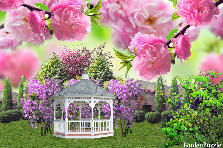 Garden design:pink spring