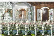 Garden design:paseo de las estatua